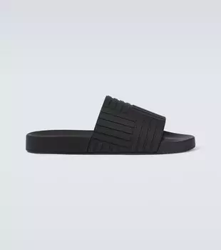 Резиновые шлепанцы Bottega Veneta, черный