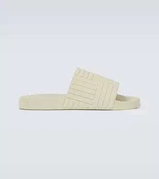 Резиновые шлепанцы Bottega Veneta, нейтральный
