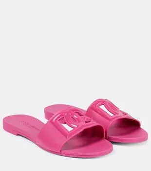 Резиновые шлепанцы dg Dolce&Gabbana, розовый
