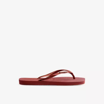 Резиновые шлепанцы с логотипом Havaianas, красный