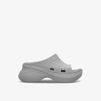 Резиновые тапочки Balenciaga x Crocs для бассейна Balenciaga, серый