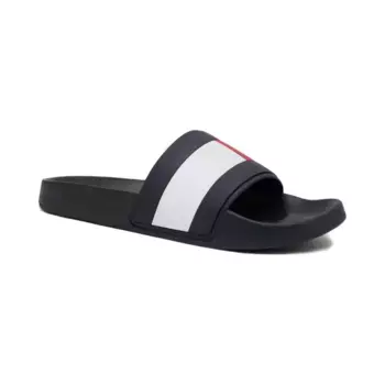 Резиновые тапочки для бассейна с флагом Tommy Hilfiger, черный