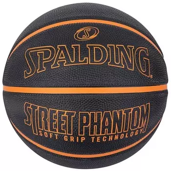 Резиновый баскетбольный мяч Street Phantom Sgt Spalding, цвет Schwarz/Orange