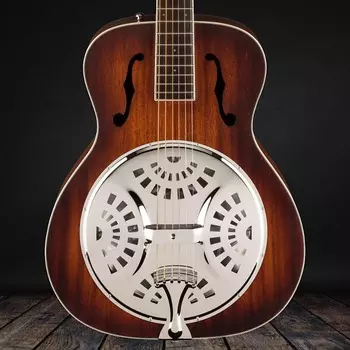 Резонатор Fender PR-180E, накладка на гриф из орехового дерева, выдержанный коньячный взрыв PR-180E Resonator, Walnut Fingerboard-