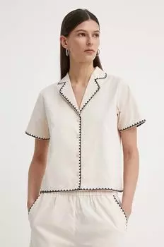 Резюме BeatriceRS хлопковая рубашка Resume, бежевый