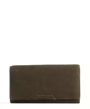 RFID-кошелек Amelie's Nettle Bed Trout Lily из зерненой кожи Aunts & Uncles, зеленый