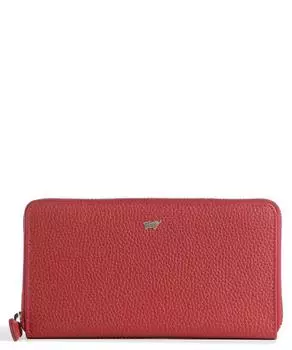 RFID-кошелек Asti из зернистой яловой кожи Braun Bffel, красный