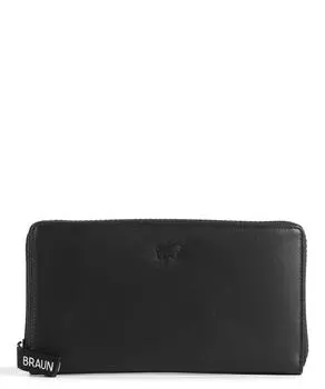 RFID-кошелек Capri из мягкой яловой кожи Braun Bffel, черный