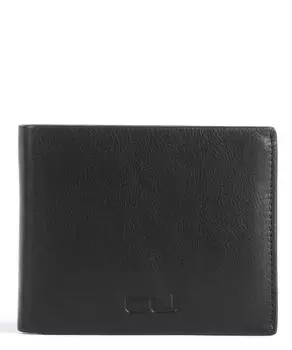 RFID-кошелек Finns Jonne из яловой кожи, зернистая яловая кожа Aunts & Uncles, черный