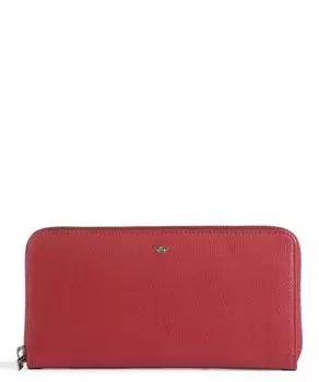 RFID-кошелек Madrid из мелкозернистой яловой кожи Golden Head, красный