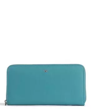 RFID-кошелек Madrid из мелкозернистой яловой кожи Golden Head, бирюзовый