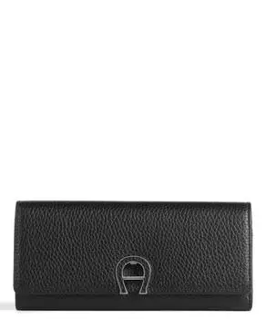 RFID-кошелек Milano из зернистой яловой кожи Aigner, черный