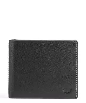 RFID-кошелек Prato из мелкозернистой яловой кожи. Braun Bffel, черный