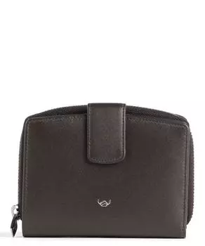 RFID-кошелек Valencia из мелкозернистой яловой кожи. Golden Head, коричневый