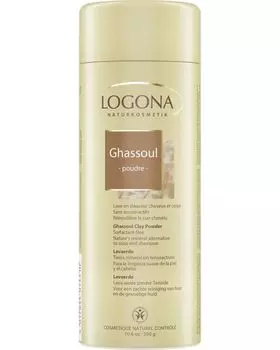 Rhassoul очищающая минеральная глина для кожи и волос Logona, 300 гр