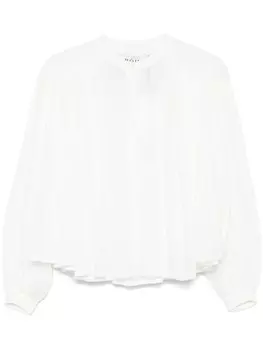 Rhe блузка со складками, белый