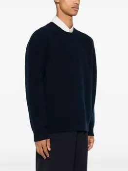 Rhe фактурный свитер, синий