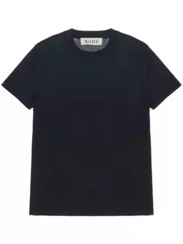 Rhe футболка из джерси и шерсти, черный