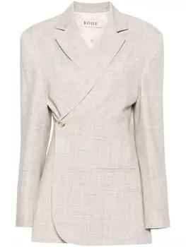 Rhe однобортный пиджак, нейтральный цвет