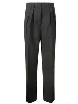 Rhe плиссированные облегающие брюки, серый