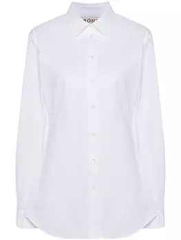 Rhe поплиновая рубашка с классическим воротником, белый