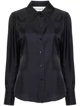 Rhe шелковая рубашка, синий