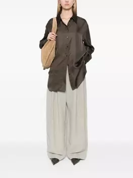 Rhe шелковая рубашка, зеленый