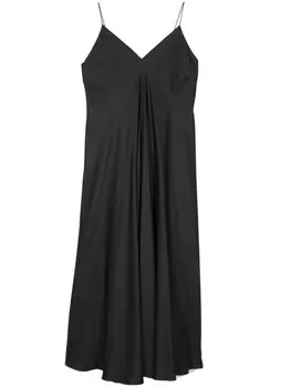 Rhe шелковое платье асимметричного кроя, черный