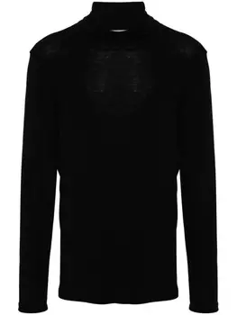 Rhe шерстяной свитер, черный