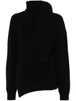 Rhe свитер с шарфом, черный