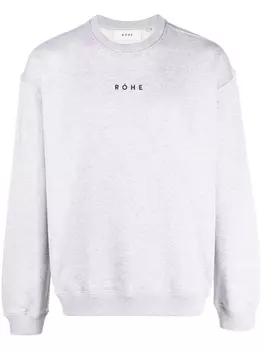 Rhe толстовка с логотипом, серый