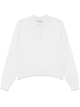 Rhe трикотажная рубашка поло, белый