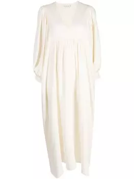 Rhode платье Bobby с V-образным вырезом, нейтральный цвет