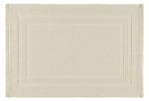 Rhomtuft Gala Коврик для ванной квадратный 60 x 90 см цвет натуральный жасмин, серый