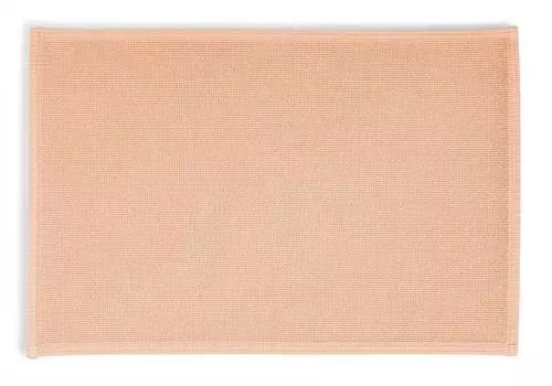 Rhomtuft Plain квадратный коврик для ванной 50 x 70 см цвет персиковый