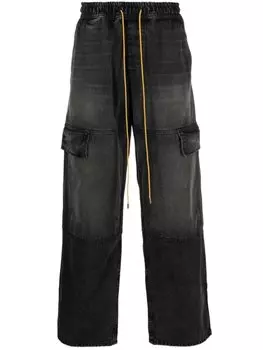 RHUDE джинсы карго Plateau, черный