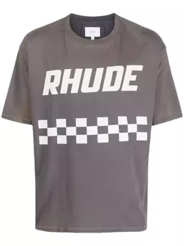 RHUDE футболка Off Road, серый