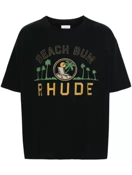 RHUDE футболка Palmera, черный