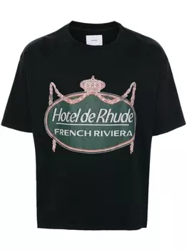 RHUDE футболка Riviera, черный