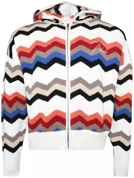 RHUDE худи Cyril на молнии, белый