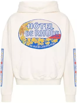RHUDE худи Hotel, белый