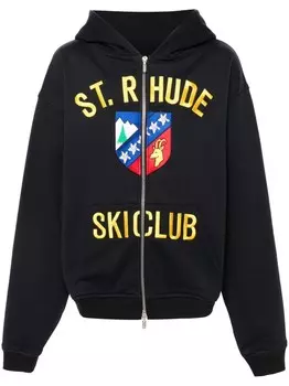 RHUDE худи на молнии, синий