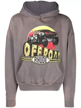 RHUDE худи Off Road, серый