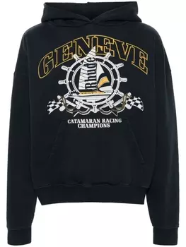 RHUDE худи с принтом, черный