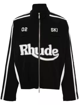RHUDE куртка с логотипом, черный