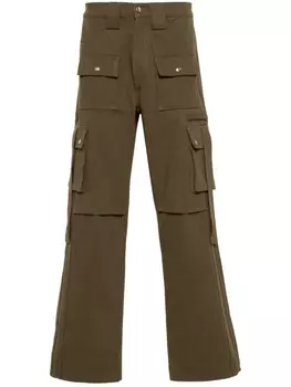 RHUDE прямые брюки карго, зеленый