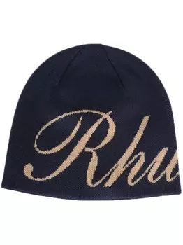 RHUDE скрипт вязаная шапочка, синий