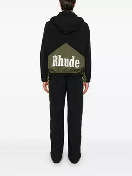 RHUDE спортивная куртка Aerial, черный