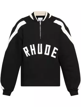 RHUDE толстовка с логотипом, черный