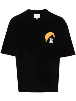 RHUDE трикотажная футболка Moonlight, черный